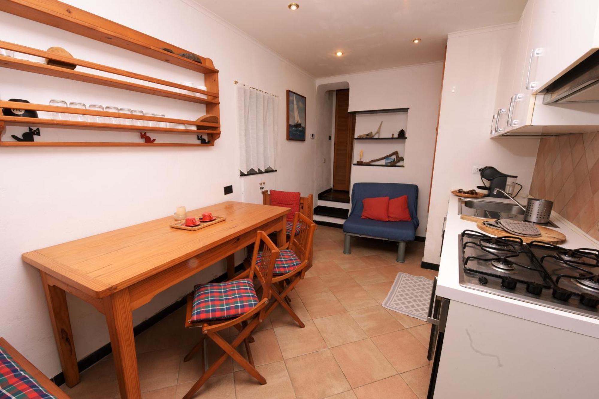 Ferienwohnung Hikers' Nest With Sea View San Rocco al Porto Exterior foto
